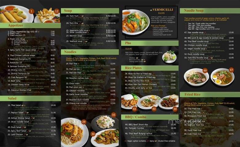 Menu page 1