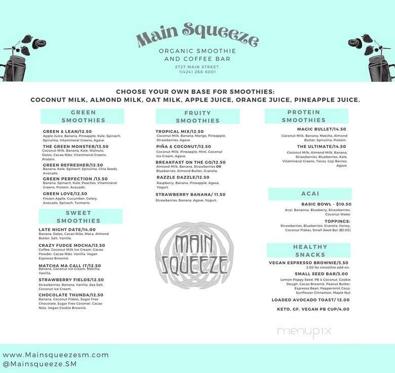Menu page 1