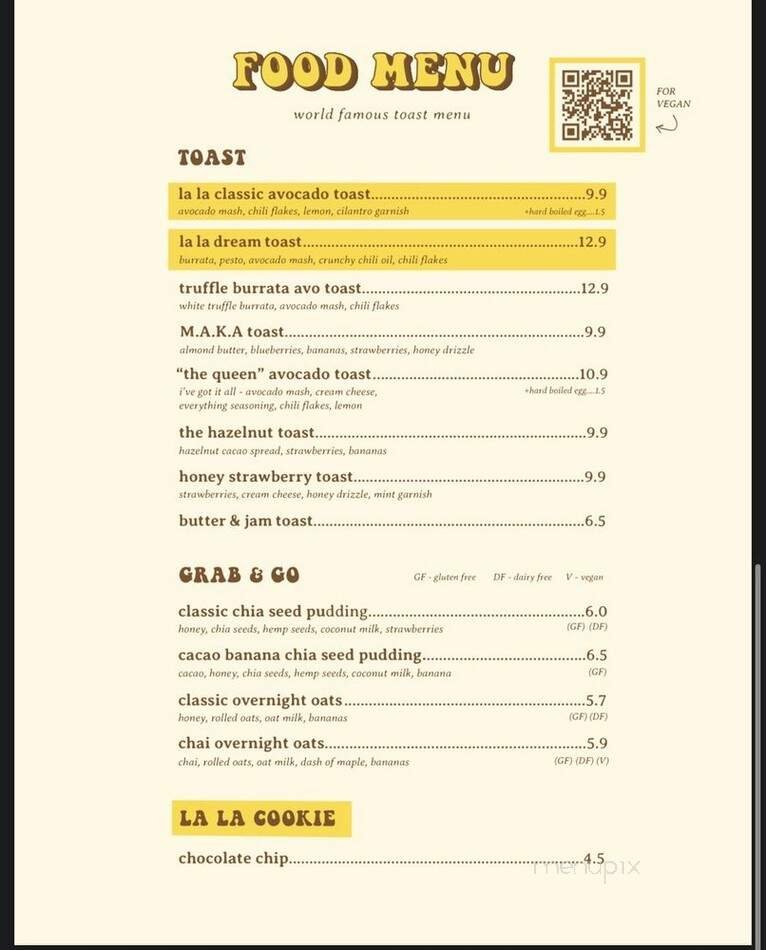Menu page 3