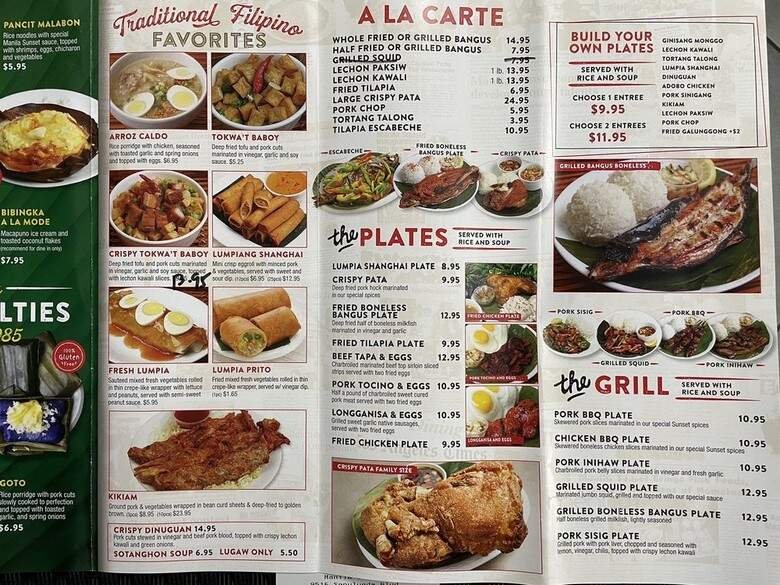 Menu page 2