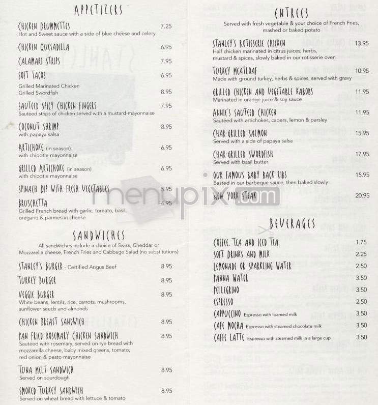 Menu page 1