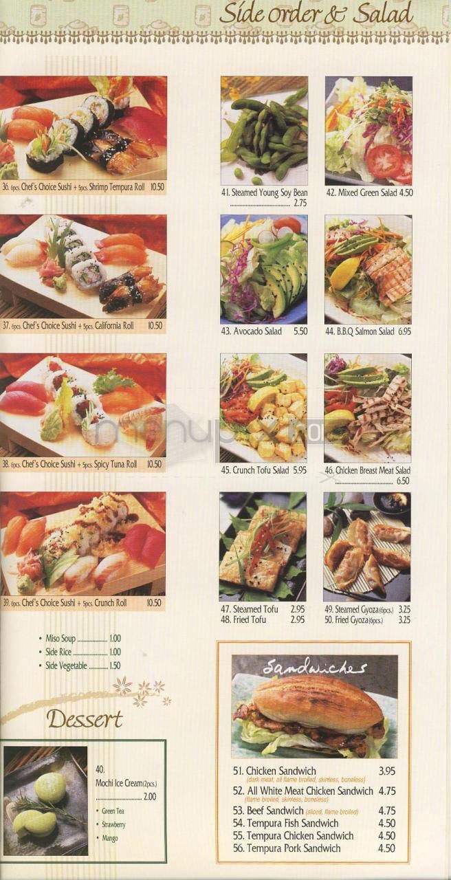 Menu page 4