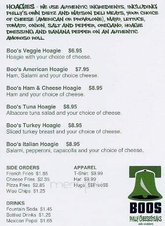 Menu page 1