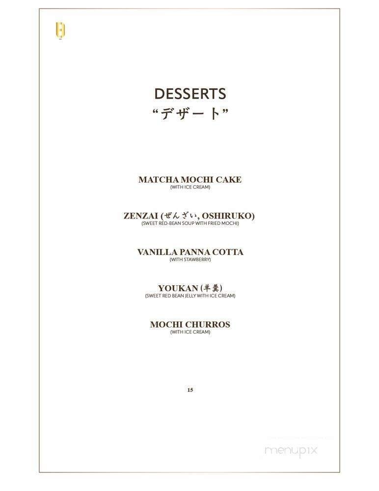 Menu page 1