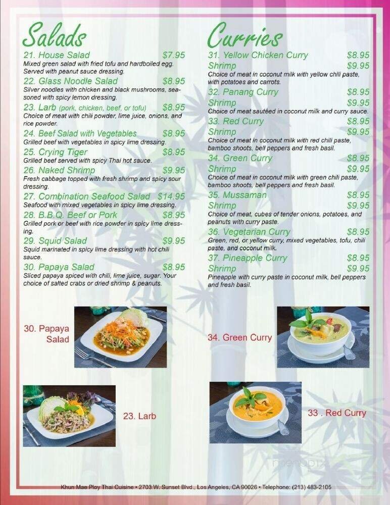 Menu page 3