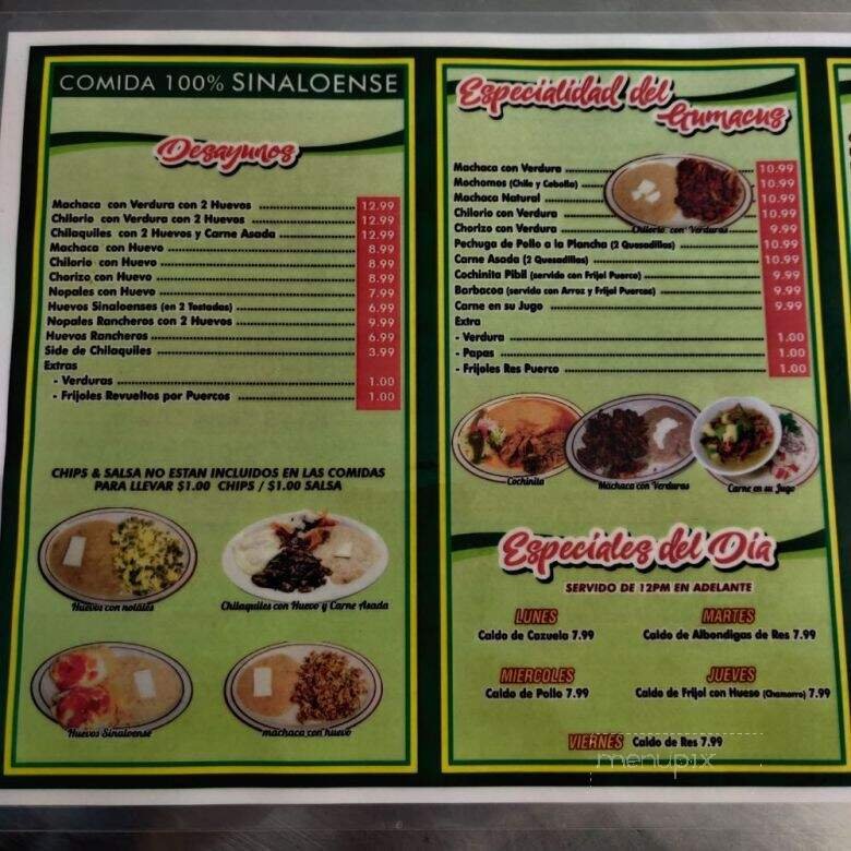 Menu page 3