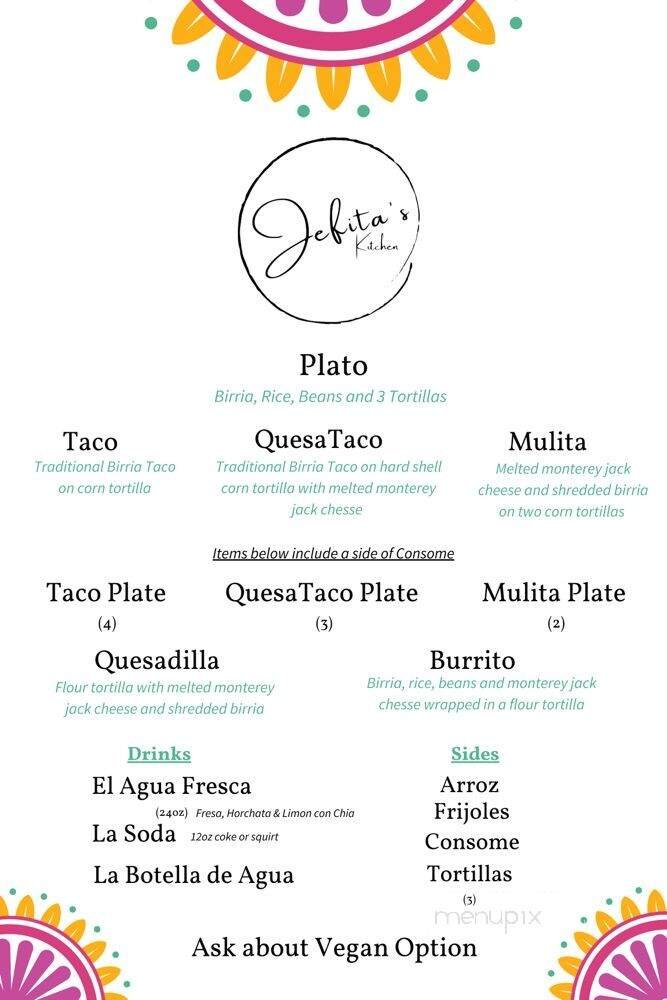 Menu page 1