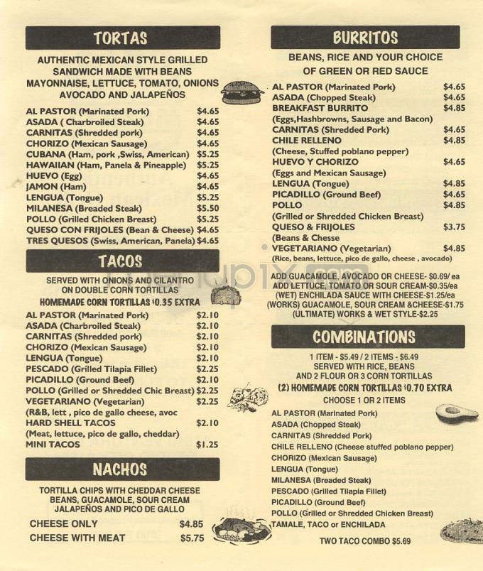 Menu page 2