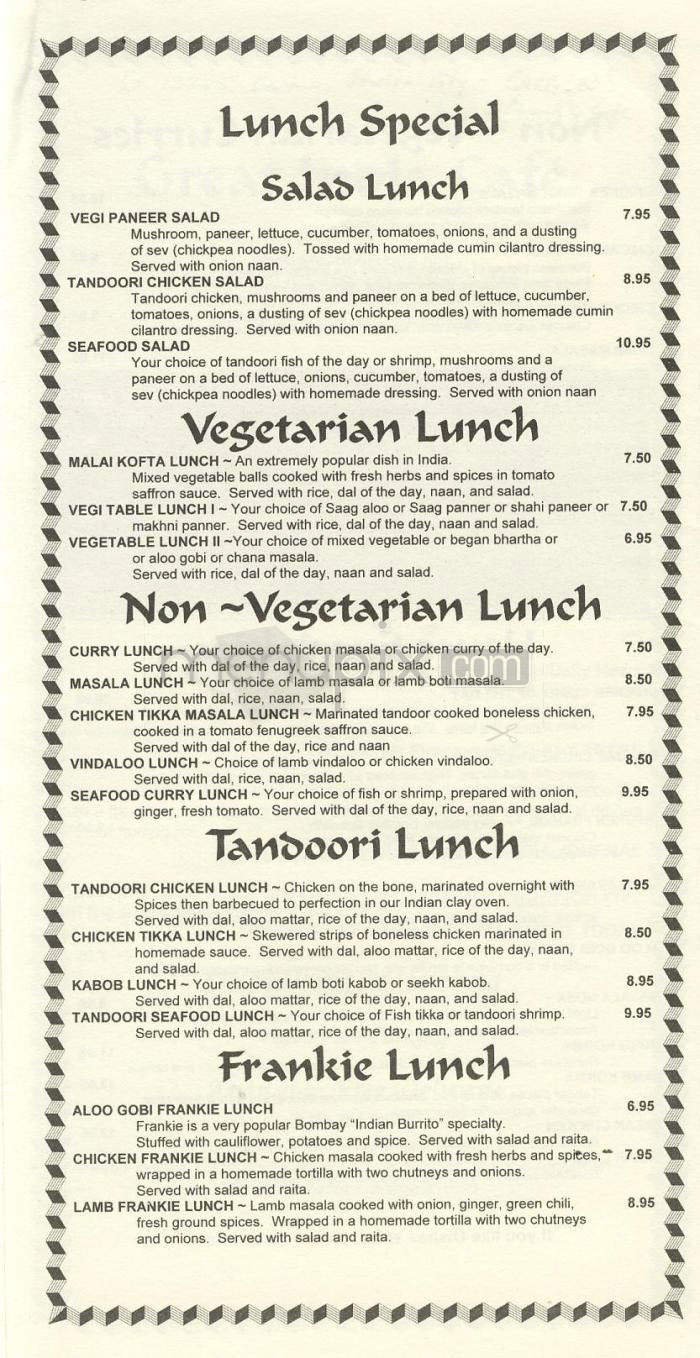 Menu page 2