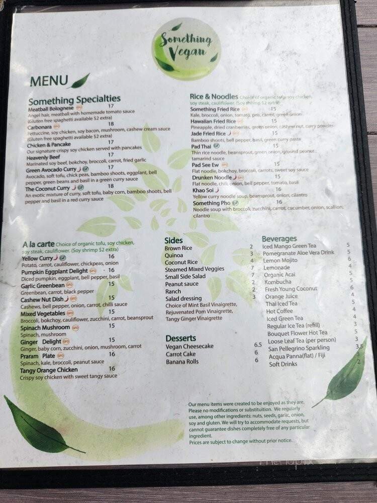 Menu page 1