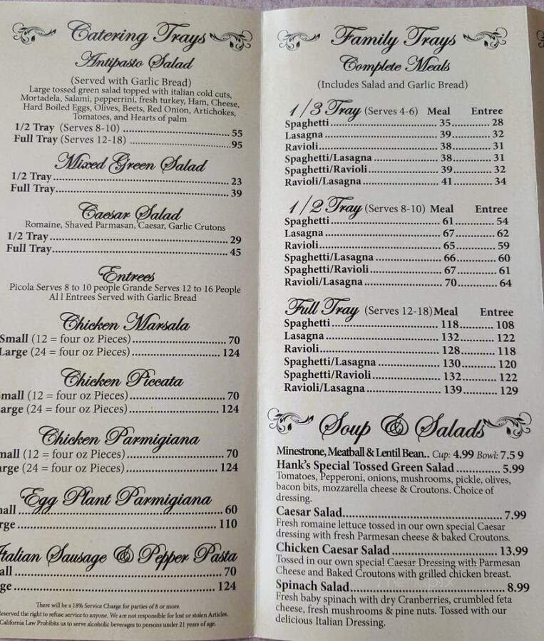 Menu page 2