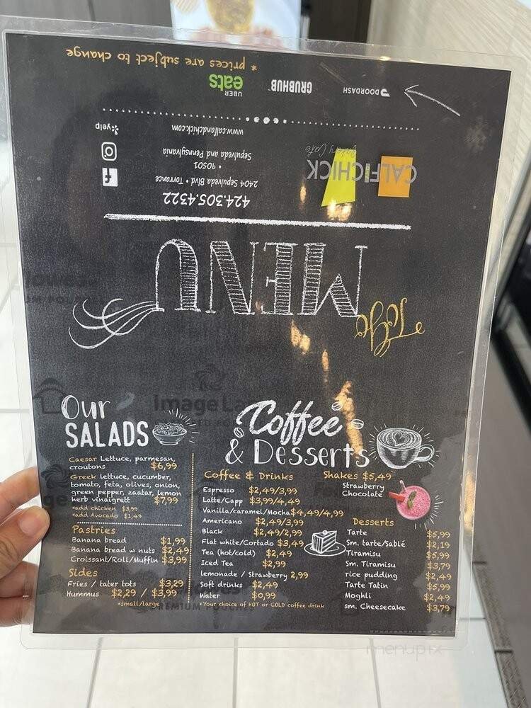 Menu page 1