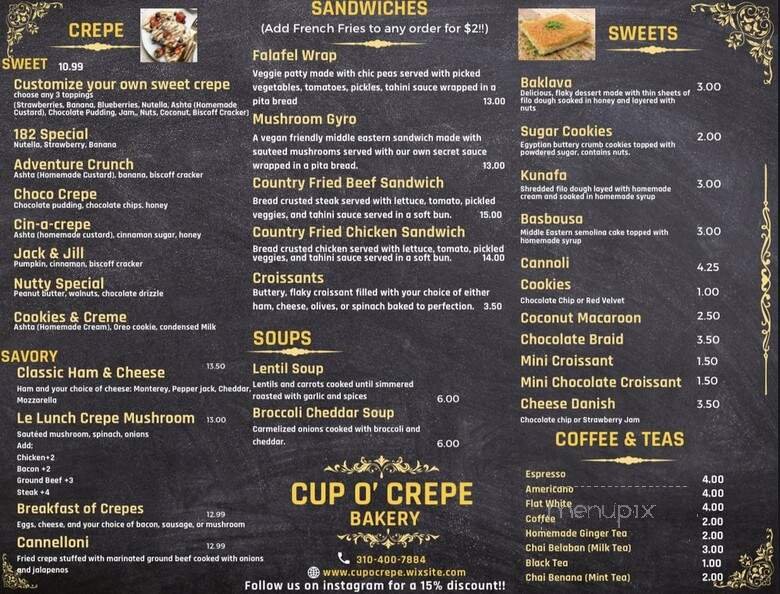 Menu page 1