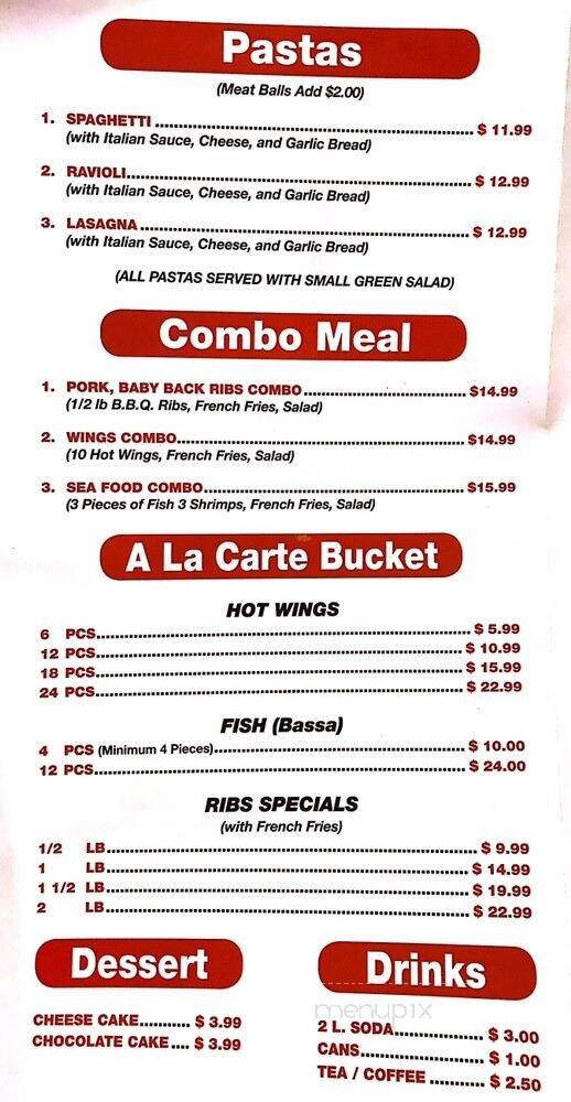 Menu page 2