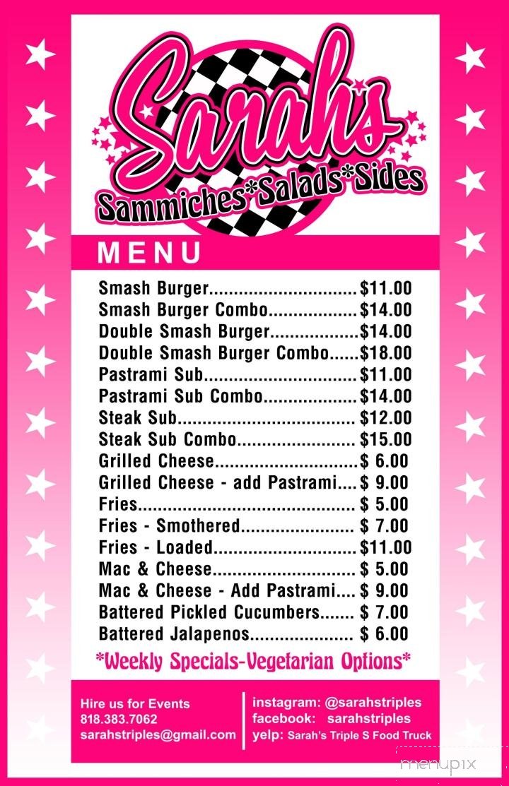 Menu page 1