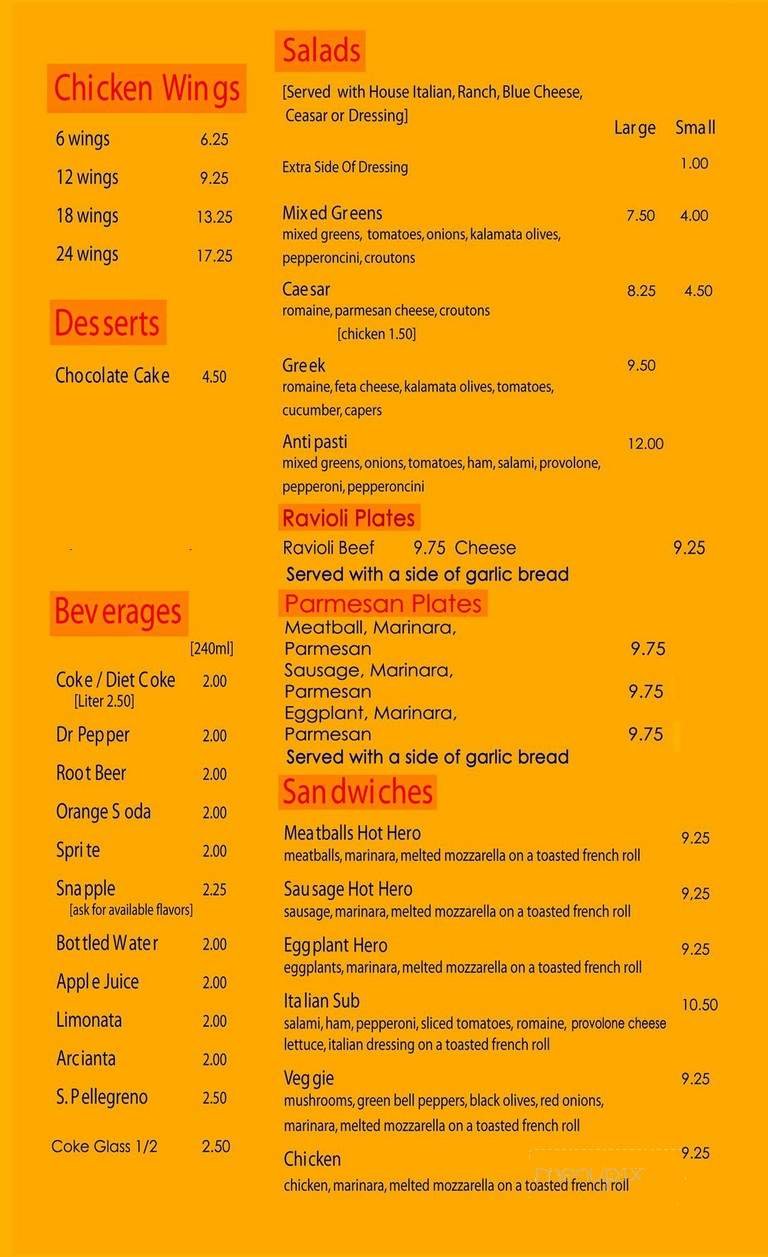Menu page 2