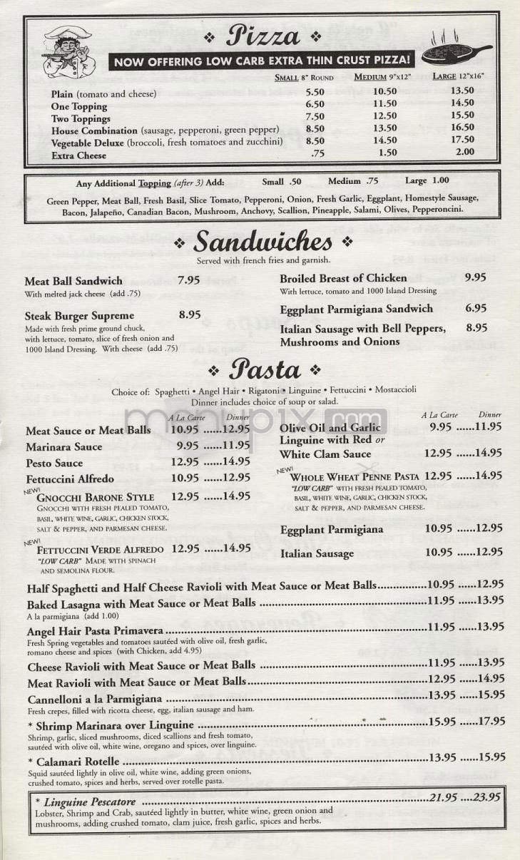 Menu page 2