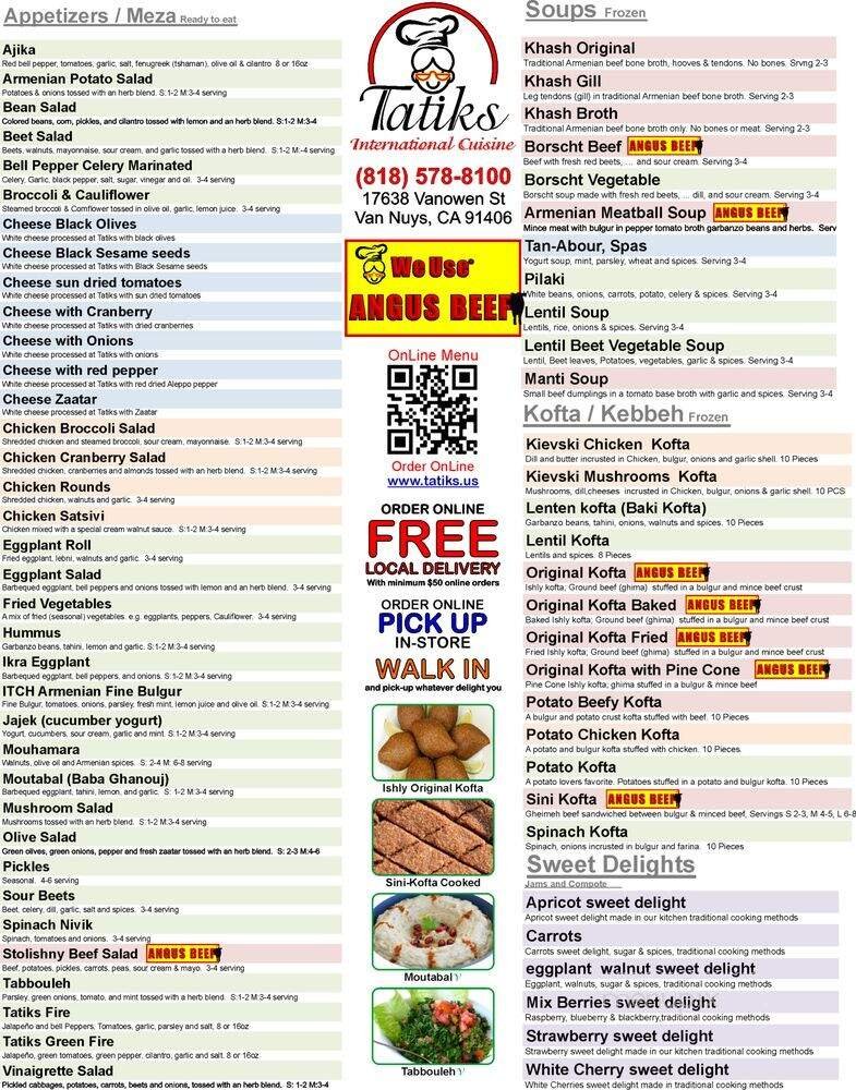 Menu page 1