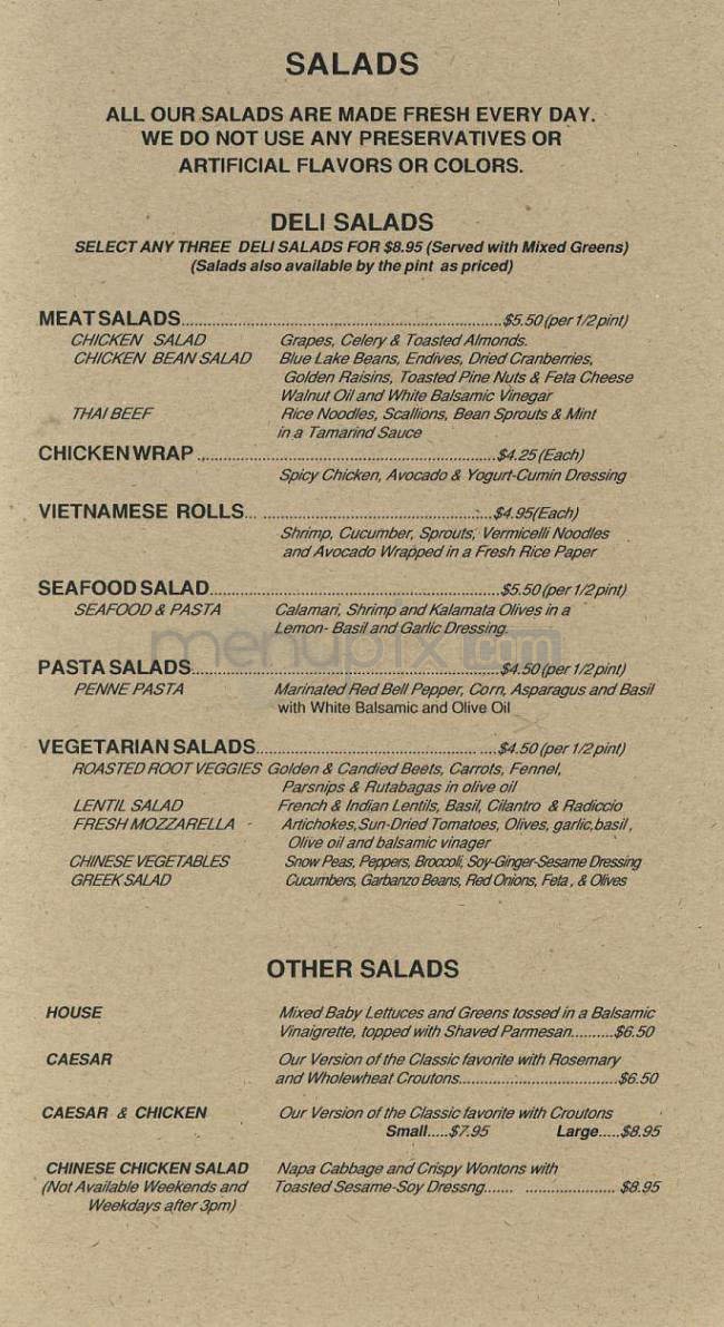 Menu page 2