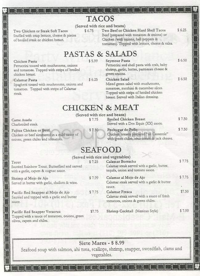 Menu page 2