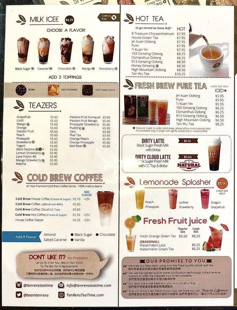 Menu page 1