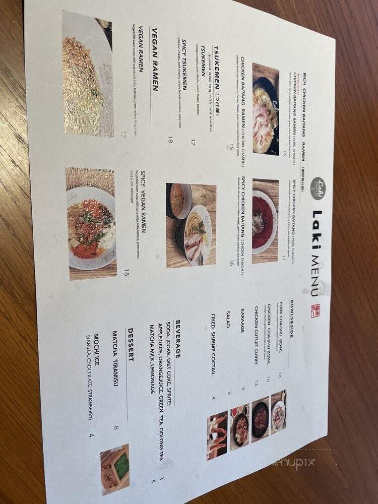 Menu page 1