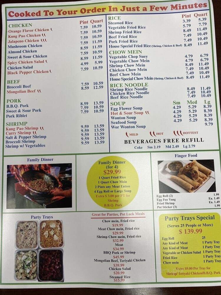 Menu page 1
