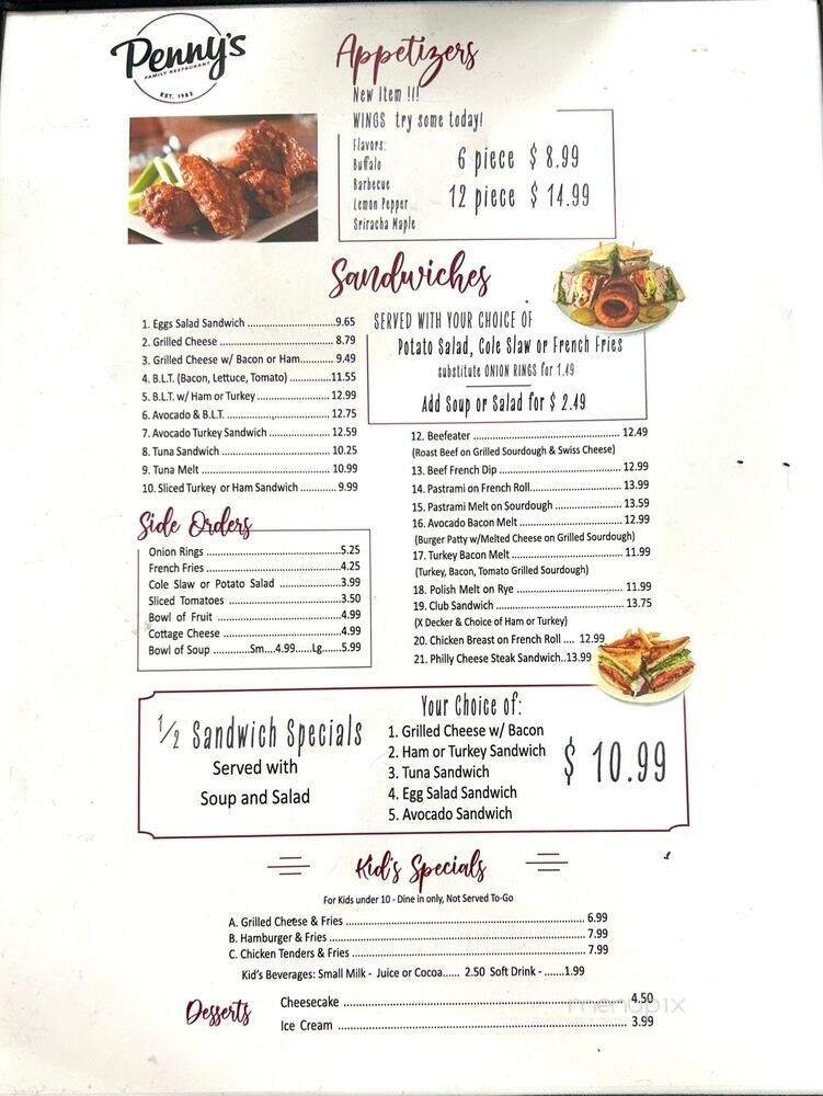 Menu page 2