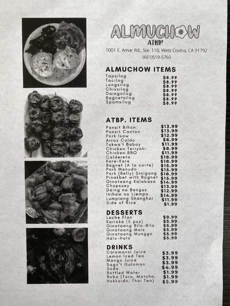 Menu page 1