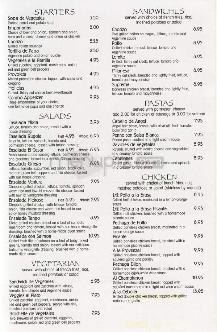 Menu page 2