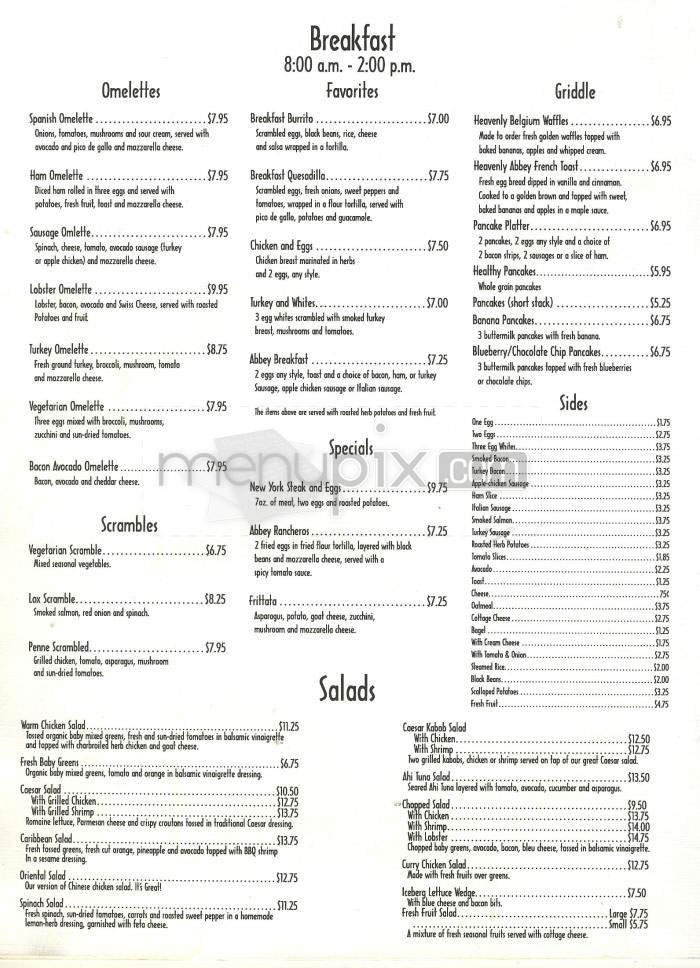 Menu page 2