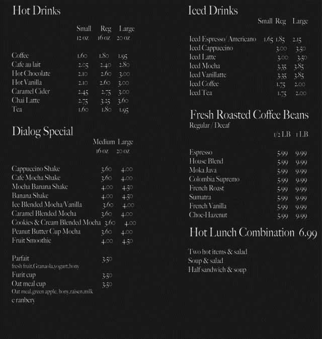 Menu page 3