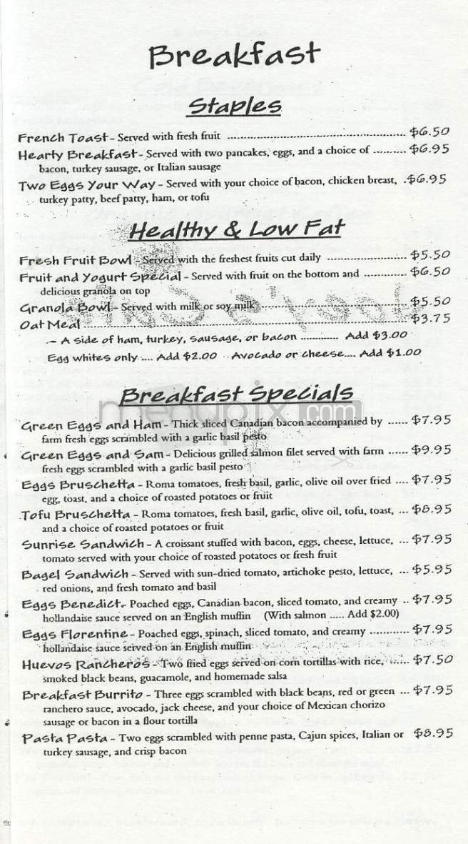 Menu page 2