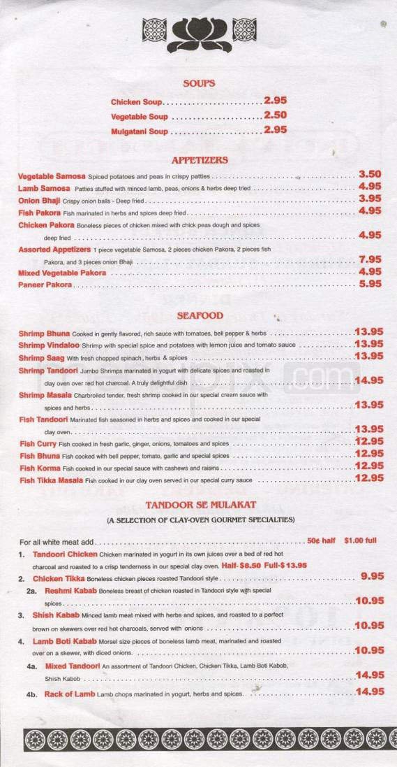 Menu page 2