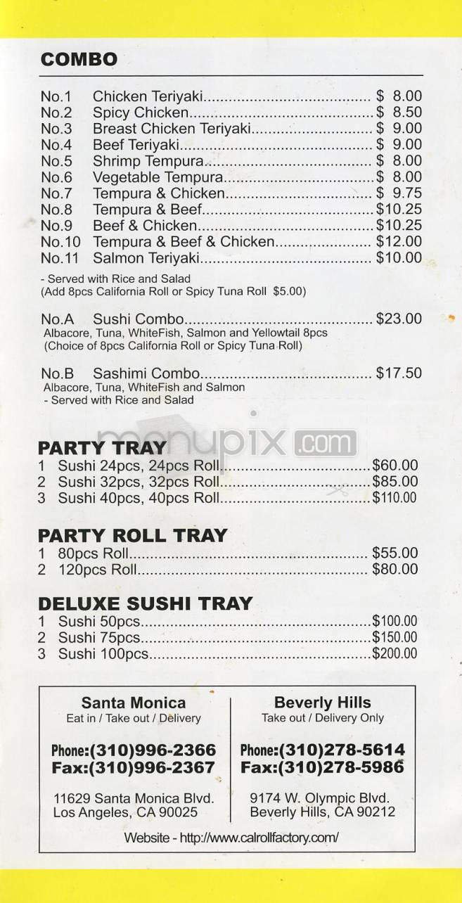 Menu page 2