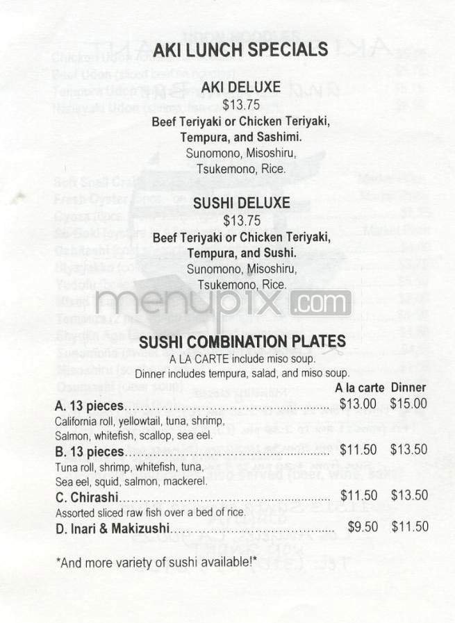Menu page 2
