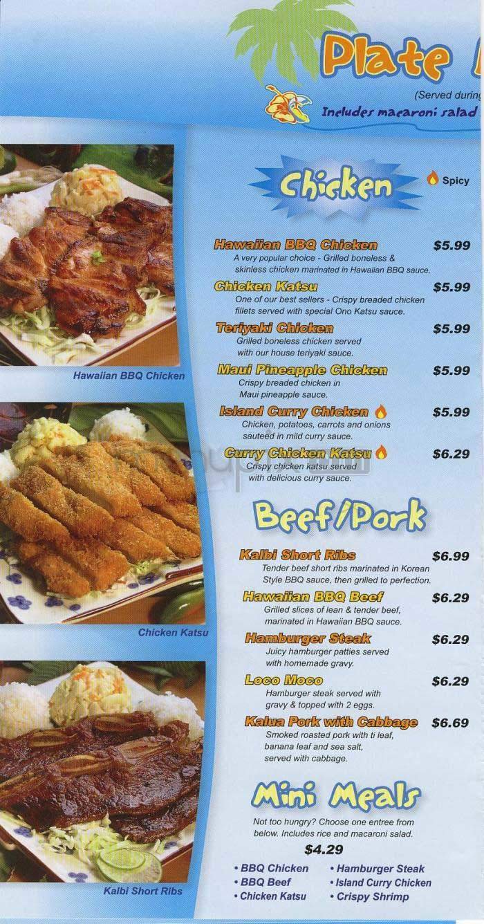 Menu page 2