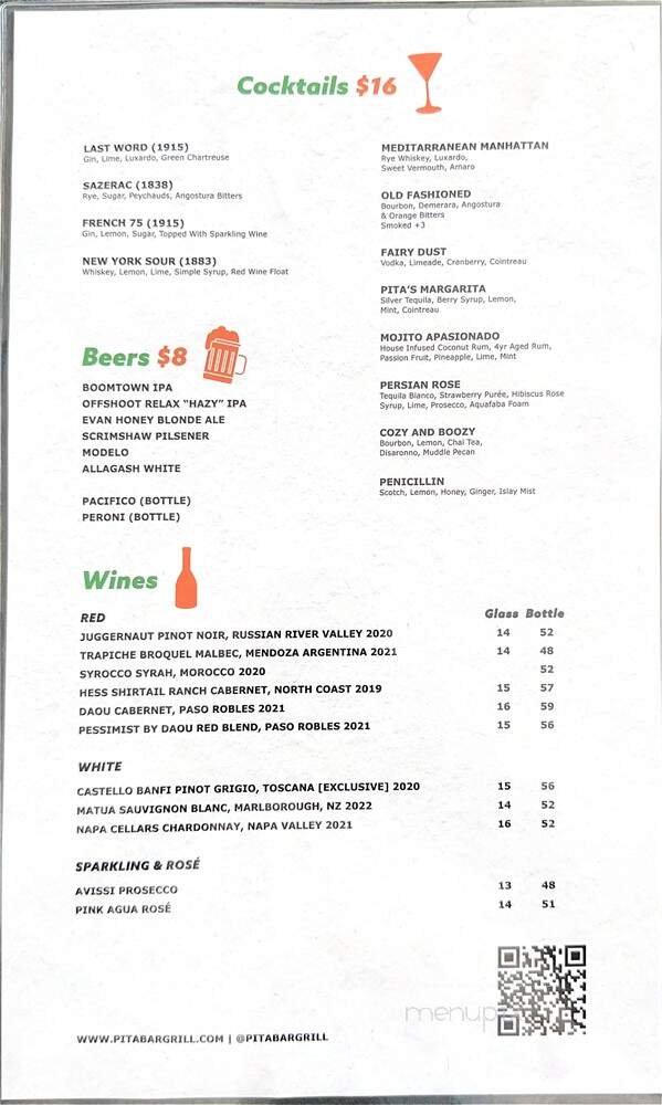 Menu page 1