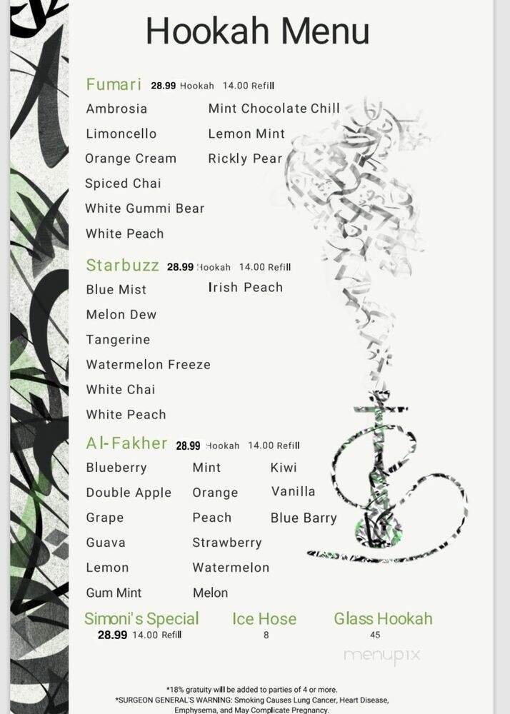 Menu page 2
