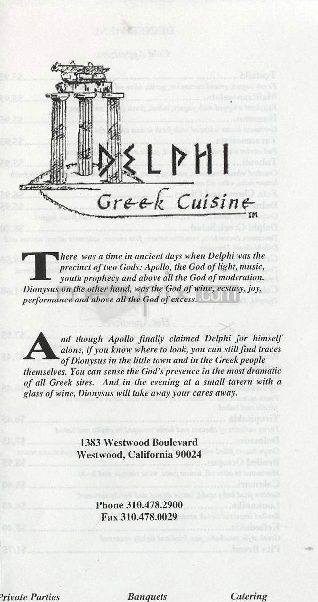 Menu page 1