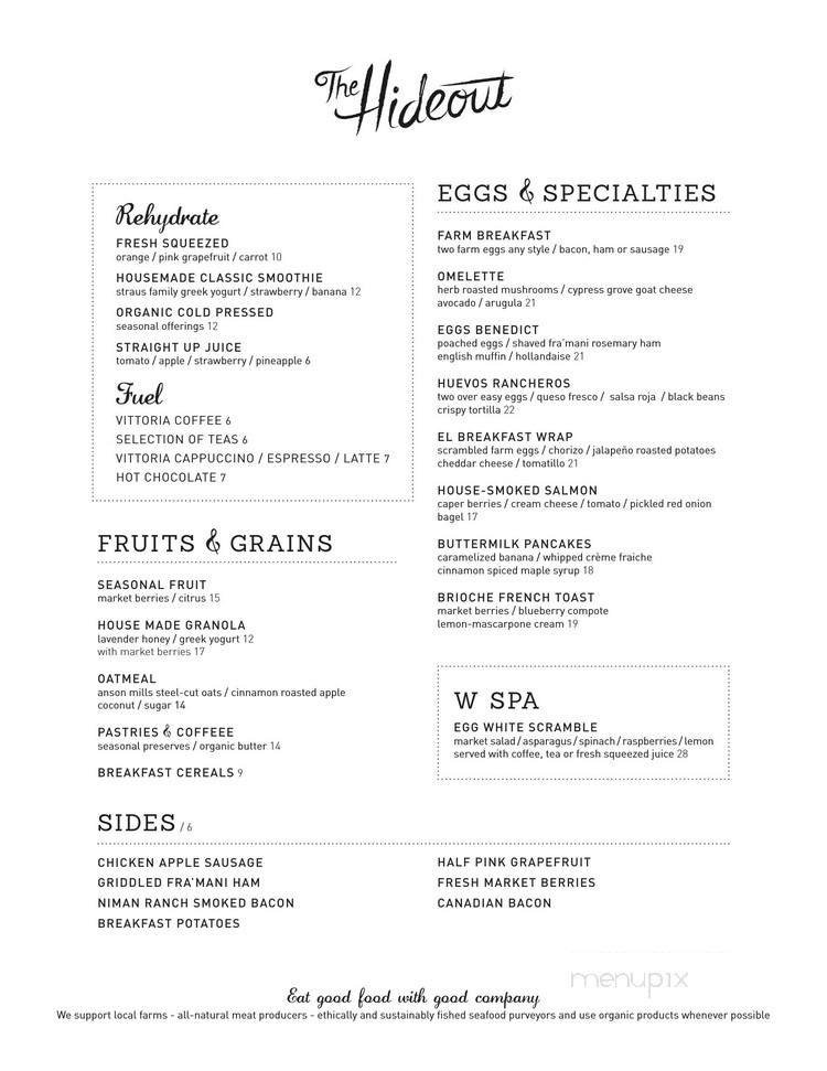 Menu page 1