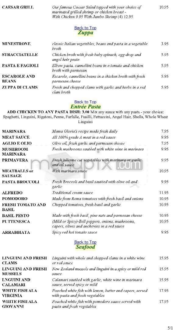 Menu page 2