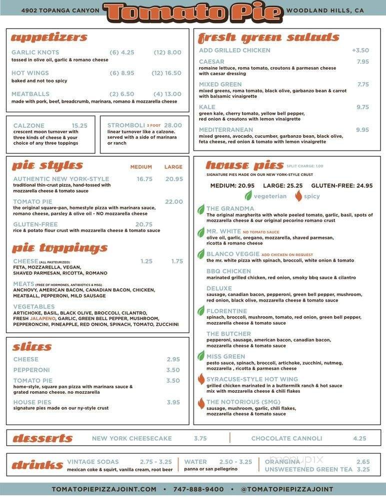 Menu page 1