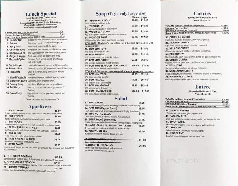 Menu page 2