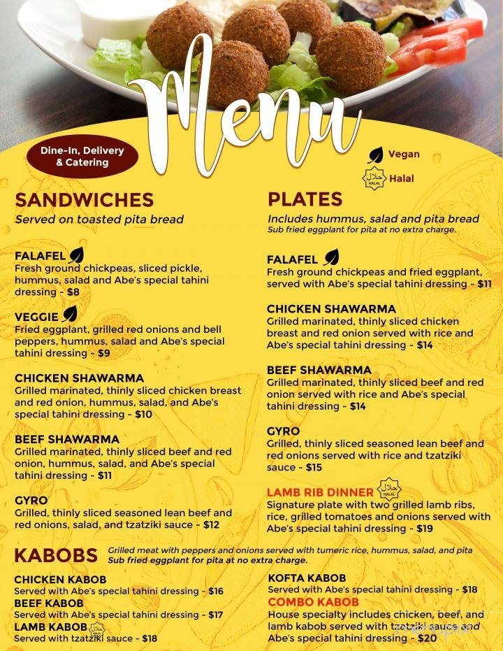 Menu page 2
