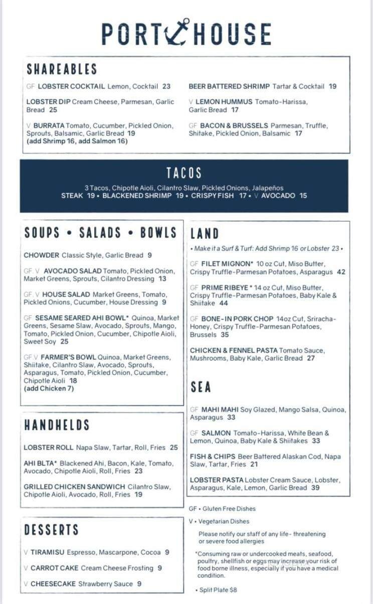 Menu page 1