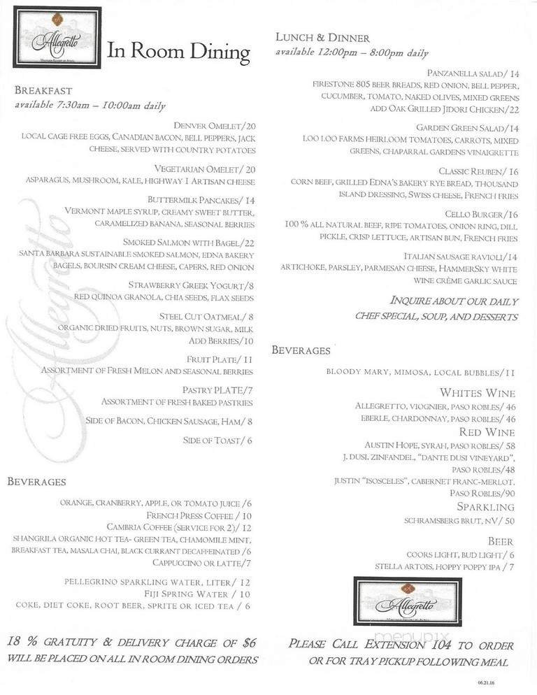 Menu page 6