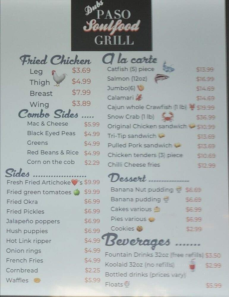 Menu page 2