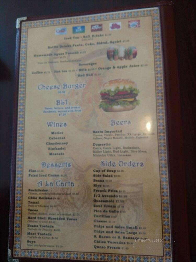 Menu page 1