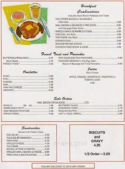 Menu page 1